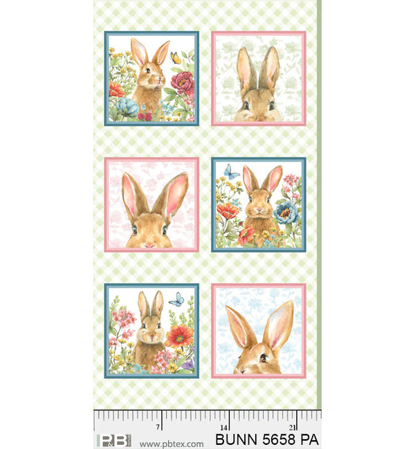 Bunnies & Blooms Panel - PB5658PA