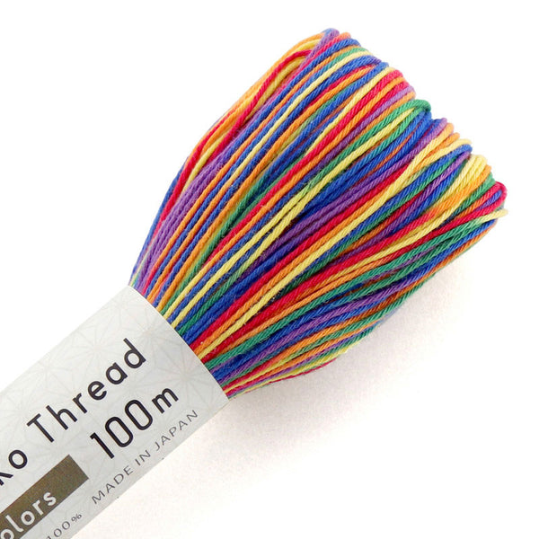 Sashiko Thread Variegated - Gumball Rainbow