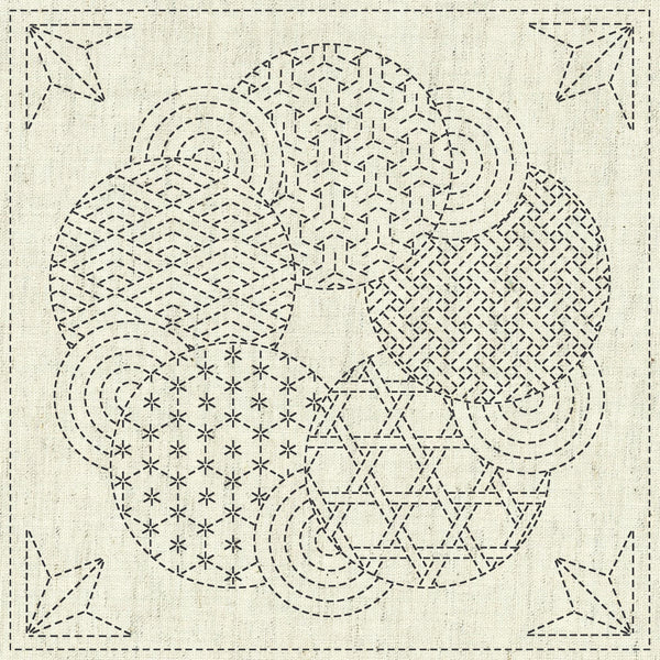 Sashiko Cloth - Kaza Guruma 3