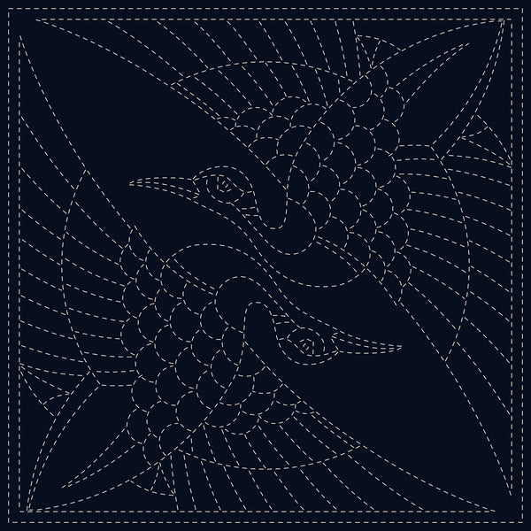 Sashiko Two Craines