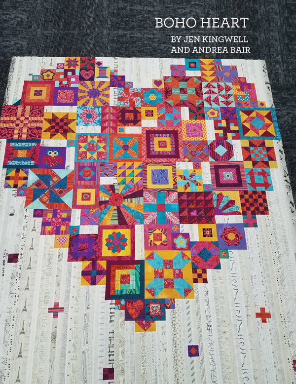 Boho Heart Quilt Pattern