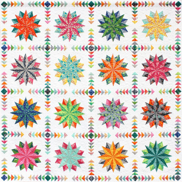 Harlequin Stars Quilt Pattern