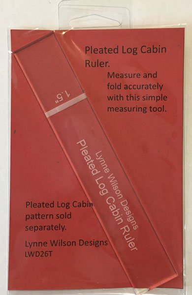 Pleated Log Cabin Ruler