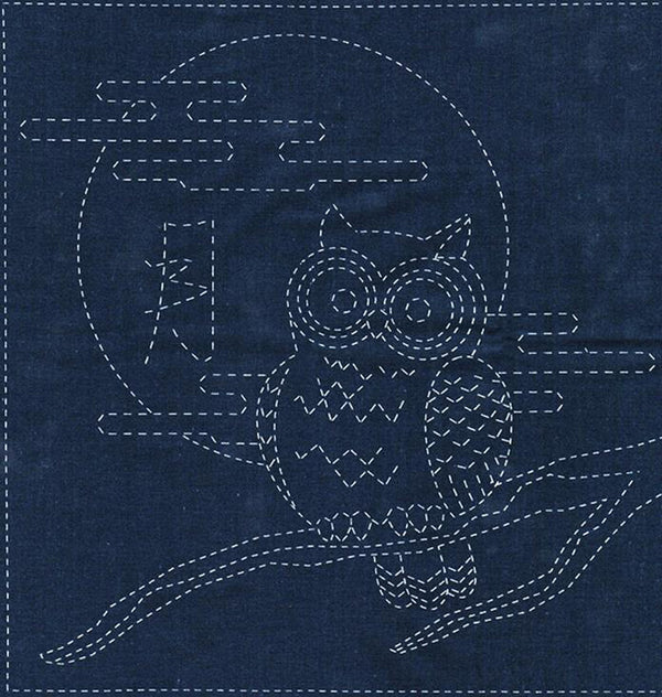 Sashiko Cloth - Owl