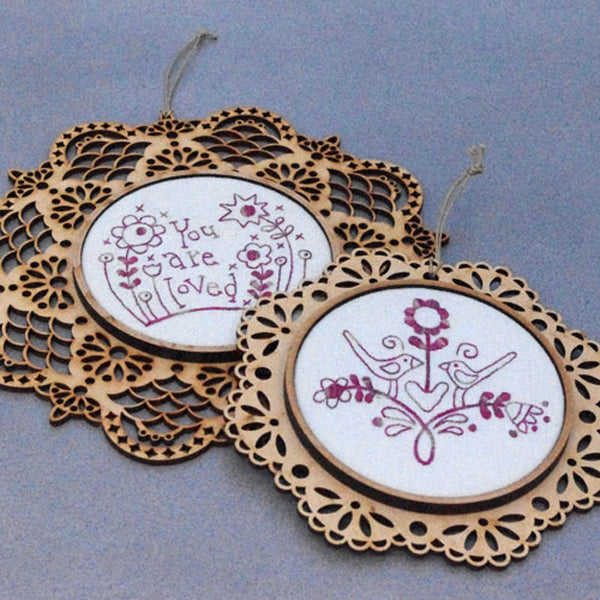 Pretty Doily Stitchery Pattern