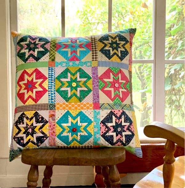 Square Stars Pillow Pattern
