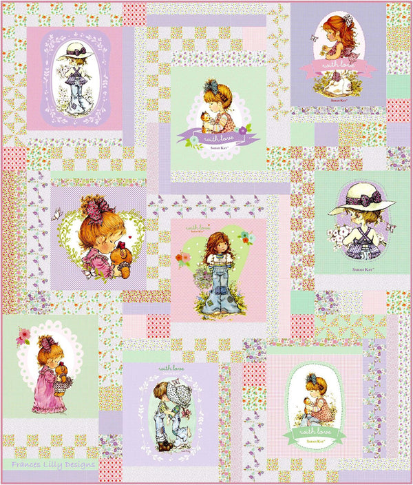 Sweet Gingham Lavender Pattern