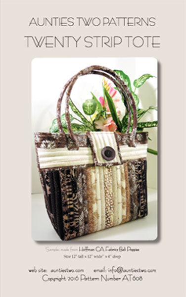 Twenty Strip Tote Pattern