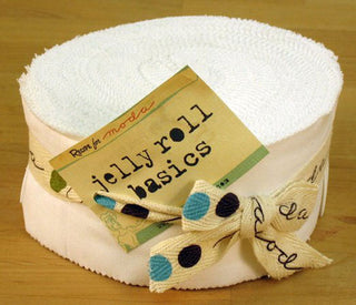 Bella Solid White Jelly Roll