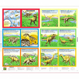 Dinosaur Book Panel