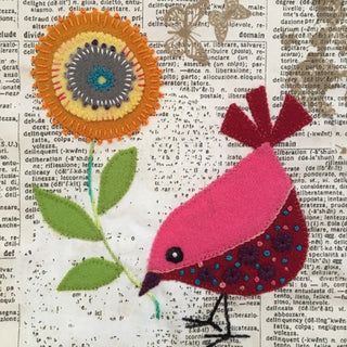 Wendy Williams Pre-cut Applique Kit - Little Bird (Pink)