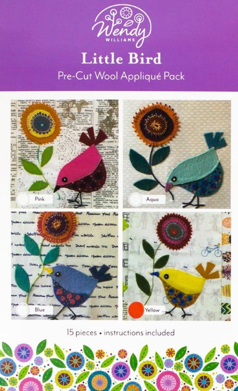 Wendy Williams Pre-cut Applique Kit - Little Bird (Yellow)