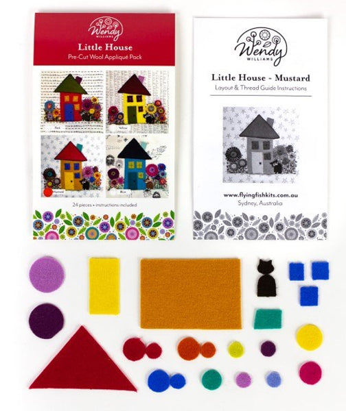 Wendy Williams Pre-cut Applique Kit - Little House Mustard