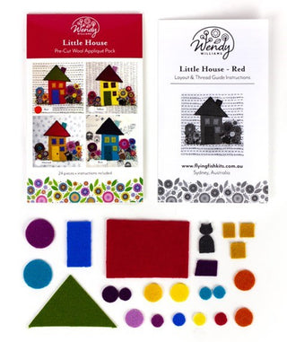 Wendy Williams Pre-cut Applique Kit - Little House (Red)