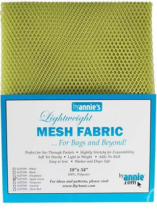 Buy apple-green Mesh Fabric