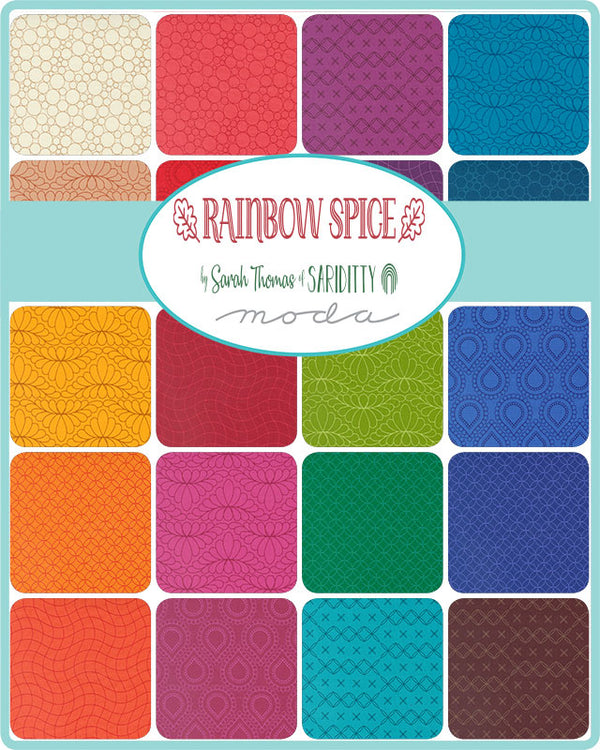 Rainbow Spice Charm Square