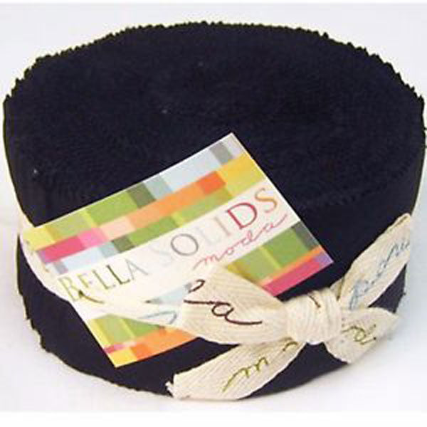 Bella Solid Black Jelly Roll