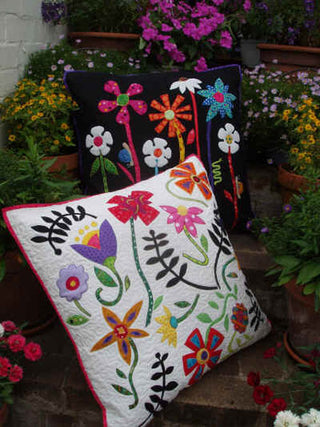 Bugs and Blooms Cushions Pattern