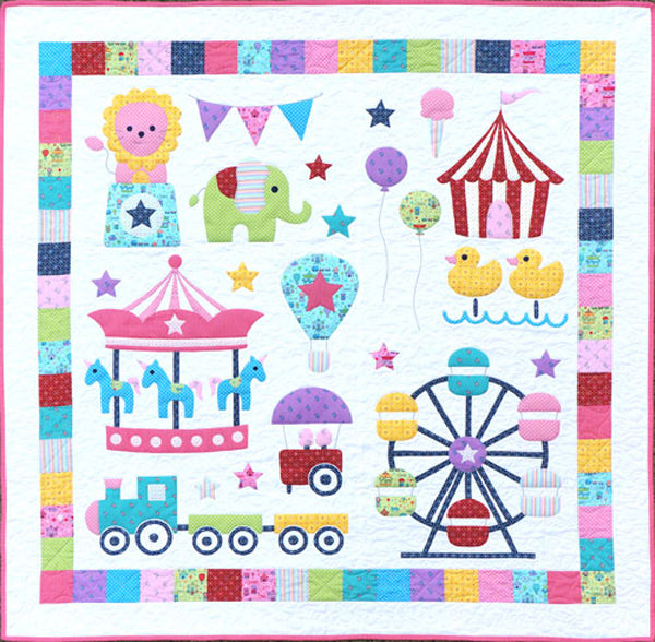 Mini Fun Fair Quilt Pattern by Melly and Me | whateverwhereever