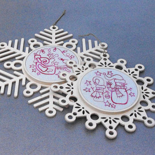 Christmas Snowflake Stitchery Pattern