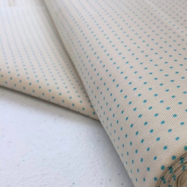 Stencilled Dotty Sashiko Fabric