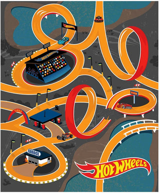 Hot Wheels Classic - Race Track Panel Yellow